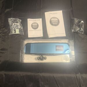 HD Rear View Mirror Dash Cam with 350 Degree Rotating Lens